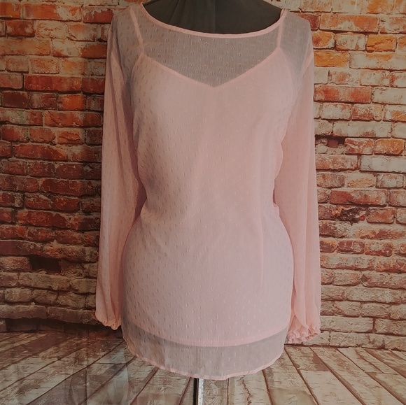 Ava & Viv Tops - NWT Ava & Viv plus size pink shirt